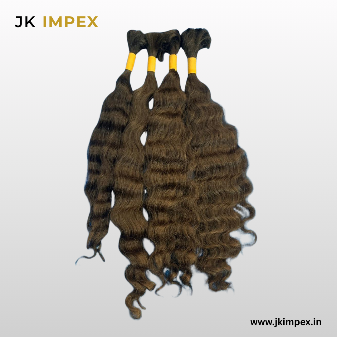 Bulk wavy hair