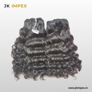 Machine weft curly hair