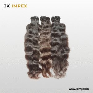 Machine weft wavy hair